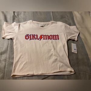 Day Break NWT Girl Mom Graphic Cropped t-shirt women’s medium athletic